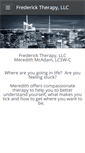 Mobile Screenshot of fredericktherapy.org